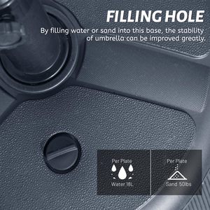 Thiết kế hiện đại ngoài trời Patio ô đứng bán kính mặt trời bảng nước cát-đầy trọng đứng không thấm nước cho thị trường bảng - Product Image 3