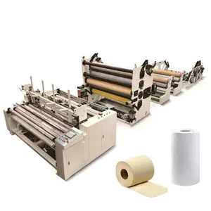 High Speed Fully Automatic Complete Production Line Small Scale Bathroom Toilet Tissue Paper Roll Making Machine Price