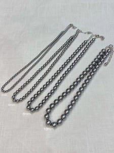 Vershal B-126 di alta qualità <span class=keywords><strong>collana</strong></span> di perle di vetro grigio 18K placcato oro Vintage <span class=keywords><strong>collana</strong></span> di gioielli di lusso - Product Image 5