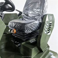 Simulateur de conduite automobile éducatif avec écran incurvé, cockpit, pédales et volant
