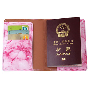 Toptan mermer pasaport kapağı özel Logo lüks deri pasaport sahipleri - Product Image 3