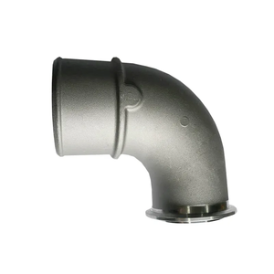 Tubo a Gomito per Cu*mmins ISX 3682674 per ISX <span class=keywords><strong>BorgWarner</strong></span> Stile S400 V-Band 90 Gradi - Product Image 3