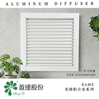 Diffuseur carré moderne en alliage d'aluminium 18*18RAME avec installation facile pour les systèmes de conduits de climatisation d'entrepôt