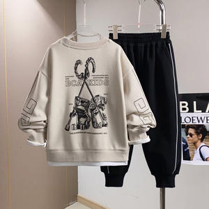 BCA Ensemble de vêtements pour garçons personnalisés pour enfants avec impression de dessins animés pour enfants de 11 à 12 ans Ensemble de pyjama Cadeaux de mode d'automne - Product Image 4