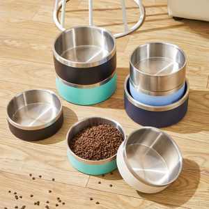 Comedero para Mascotas de Acero Inoxidable 304 Resistente de 66 oz, Tazón para Perros con Base Antideslizante, Aislamiento al Vacío Ecológico para Perros y <span class=keywords><strong>Gatos</strong></span> - Product Image 1