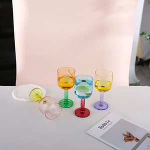 Creative Crystal Glass Jelly Colored Stemmed Cocktail Glasses Multifunction Party Beverage Drinkware - Product Image 2