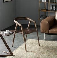 Fauteuil en bois de noyer massif de qualité supérieure pour l'étude, chaise de restaurant, chaises de salle à manger