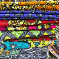 Tissu imprimé africain en coton ciré or 100 % pur, le plus vendu, fabriqué au Nigeria, pour vêtements africains, Tissu Pagne Capulana