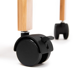 Chariot de service de cuisine, chariot d'îlot <span class=keywords><strong>sur</strong></span> roulettes, tiroir de rangement, étagère à 4 niveaux, comptoir, roulettes verrouillables, chariot de petit-déjeuner en bois - Product Image 6