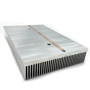 Radiateur de dissipateur thermique à Led, fabricant en aluminium anodisé, dissipateur thermique en aluminium extrudé avec tuyau thermique en cuivre