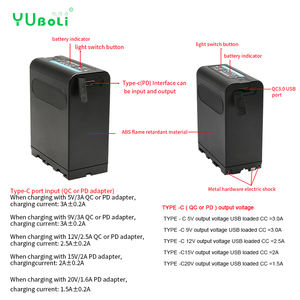 Nouvelle interface d'entrée et de sortie NP-F980Pro(PD) F980 NPF980 <span class=keywords><strong>980Pro</strong></span> type-c pour Sony CCD-TRV35 CCD-TRV940 CCD-RV100 CCD-TR415E - Product Image 5