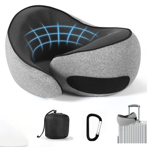 Cervical Memory Foam Fillable Travel Neck <b>Pillow</b> Support Airplane <b>Pillow</b> for Neck Pain - Product Image 1