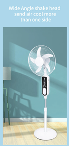 Nhà Máy Bán buôn 18inch 12V AC DC Fan 5 tốc độ 5 Blades USB nạp tiền năng lượng mặt trời <span class=keywords><strong>Powered</strong></span> Quạt điện với bảng điều khiển quạt năng lượng mặt trời - Product Image 5