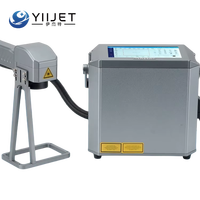 Imprimante laser à fibre portable 20W/30W pour l'impression de numéros de lot sur le métal, prise en charge des formats DXF/BMP/PLT, refroidissement par air