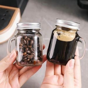 Mini bocal en verre transparent avec couvercles, impression de logo personnalisé, usage domestique, vente en gros - Product Image 4