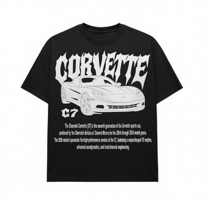 Maglietta grafica vintage Corvette C7 Z06, maglietta classica per auto sportive americane, regalo streetwear per amanti delle muscle car - Product Image 2