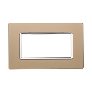 Etroit serie 4P colori oro lastra di vetro solare parete interruttori compatibili con per Bticino Matix