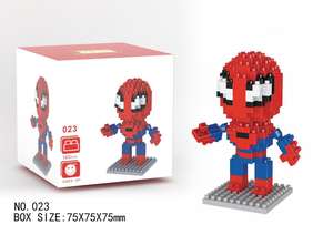 Venta caliente Mini figuras de acción de superhéroes Vengadores humanos Micro juego de bloques de construcción ensamblado modelo de plástico de juguete para niños Gife - Product Image 6