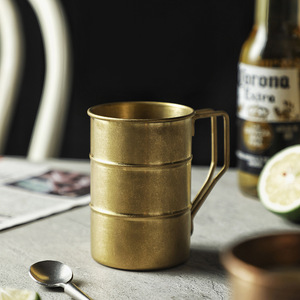 SHINYJH - Taza de Cerveza Estilo Nube Desgastada, 400 ml, Acero Inoxidable 304, Taza Retro para Acampar al Aire Libre - Product Image 3