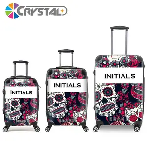 Vendita di fabbrica bagaglio a mano con Logo personalizzato 3 pezzi 1 set di valigie per PC con Set di valigie per Trolley da viaggio con serratura TSA