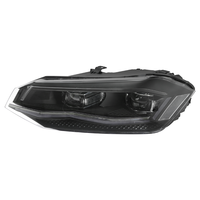 Conjunto de Faros Delanteros LED para VW Polo 2019-2024, Nuevos, 6000K H7, Doble Lente, con Animación de Encendido, Accesorios