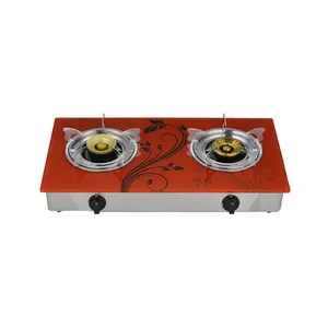 Stove China Hot Sales Reasonable Price Stainless Steel Tempered Glass Gas Burner Stove Double Burner Gas Cooker Gas Stove