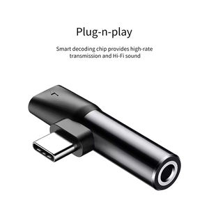 <span class=keywords><strong>Baseus</strong></span>-Câble audio L41 Type-C vers prise 3.5mm, adaptateur répartiteur d'écouteurs pour Xiaomi Huawei, chargeur <span class=keywords><strong>USB</strong></span> C, adaptateurs de connecteurs auxiliaires - Product Image 2