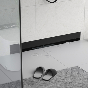 Couvercle mural réversible noir mat, drain de <span class=keywords><strong>douche</strong></span> linéaire à carrelage pour salle de bain - Product Image 3