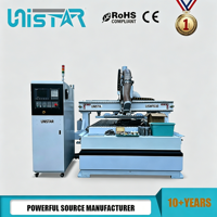 Router CNC de Alta Velocidad con Cambio Automático de Herramienta, Máquina de Fresado CNC para Madera, para Línea de Producción de Muebles y Gabinetes