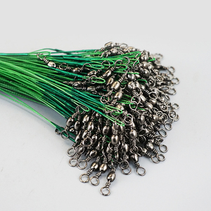 Filo Metallico Personalizzato Rosso Nero Argento Verde con Girella per Collegare Esche e Lenza da Pesca - Product Image 2
