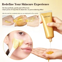 Özel Logo Altın Soyulabilir Yüz Maskesi 80g Derinlemesine Temizleyici Gözenek Arındırıcı Sıkılaştırıcı Parlatıcı Vegan Üretici Toptan Retinol