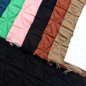 Hàng hóa đã sẵn sàng đôi <span class=keywords><strong>Jacquard</strong></span> thiết kế đầy màu sắc 380gsm Polyester Spandex nhuộm dệt kim bông vải cho hàng may mặc - Product Image 2