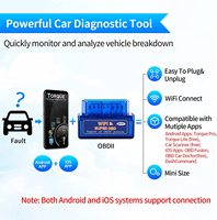 Lector de código de luz de motor para coche, dispositivo profesional de control automático, compatible con todos los vehículos, inalámbrico, WiFi, OBD2, OBDII, escáner para iPhone/iOS y Android
