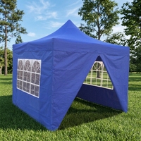 Carpa Reforzada Plegable para Ferias Comerciales con Paredes Laterales para Puestos de Mercado, Eventos Promocionales al Aire Libre