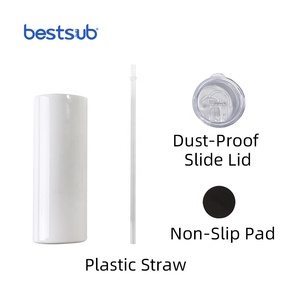 Prêt à expédier <span class=keywords><strong>BestSub</strong></span> Vente en gros Gobelets isothermes à double paroi de 600 ml en acier inoxydable vierges pour sublimation, Tasses minces à sublimation - Product Image 4
