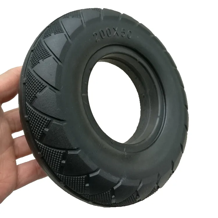 8 Inch Batterij Autoband 200X50 Niet-Opblaasbare Explosieveilige Effen Tire