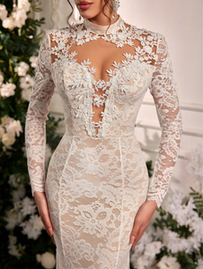 Vestido de Noche Personalizado de Talla Grande, de Alta Calidad, Estilo Sirena, con Cola Desmontable, Nuevo Diseño, Vestido de Novia - Product Image 3