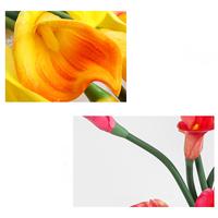 Bunga Calla Lily PU Buatan Pabrik Langsung Grosir untuk Dekorasi Bunga Interior Rumah, Acara Pernikahan, dan Hotel