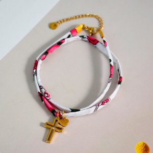 Pulsera de joyería de moda pulsera liberal personalizada cuerda de algodón mujeres pulseras de dijes personalizadas Algodón hecho a mano - Product Image 6