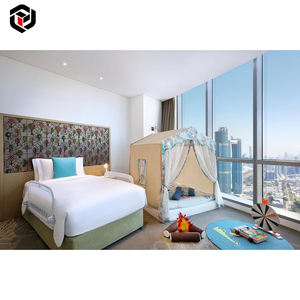 Ensemble de meubles de chambre d'hôtel <span class=keywords><strong>Hilton</strong></span> Garden Inn 4 étoiles sur mesure de luxe moderne en bois de qualité E1 pour appartement à Dubaï - Product Image 3