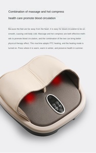 Massageador Elétrico para Pés com 3 Níveis de Compressão de Ar, Shiatsu, Calor e Vibração, Máquina Portátil de Spa para Pés com Acupuntura - Product Image 5