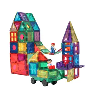 MNTL 182pcs 스타 마그네틱 타일 아이 빌딩 블록 자기 빌딩 블록 교육 장난감