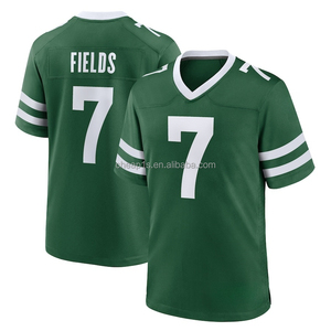 Jersey de Fútbol Americano de los New York Jets Bordado al por Mayor # 5 Garrett Wilson # 7 Justin Fields # Uniforme de Fútbol Americano de Breece Hall Número 20 - Product Image 6