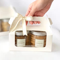 Pot à biscuits transparent en PET de 500g avec couvercle à vis, design sérigraphié, marque ZL, qualité alimentaire, pour bonbons, aliments en conserve, gâteaux, noix, céréales