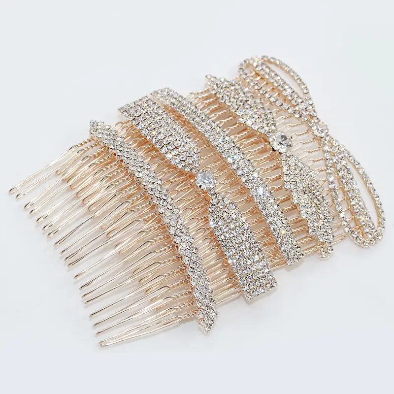 Artilady 2022 braiding hair accessories women bridal hair comb crystal hair pins for girls