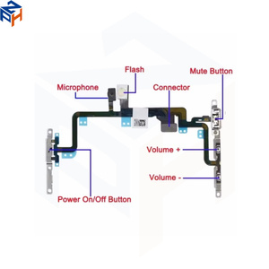 Điện Khối Lượng Nút <span class=keywords><strong>Flex</strong></span> <span class=keywords><strong>Cable</strong></span> Đối Với <span class=keywords><strong>iPhone</strong></span> 5S <span class=keywords><strong>6</strong></span> 6S 7 8 Cộng Với X XR XS 11 12 13 14 15 16 17 Pro Max Mute Chuyển Đổi Flash Ánh Sáng Sửa Chữa - Product Image 3