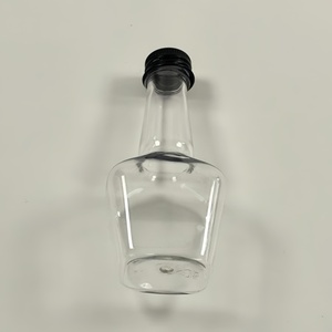 Offre Spéciale 50ml Mini bouteille miniature en plastique PET <span class=keywords><strong>alcool</strong></span> boisson liqueur vin whisky avec couvercle en aluminium - Product Image 6