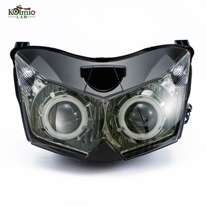 KOLMIO-LAM Fit pour <span class=keywords><strong>Kawasaki</strong></span> Z1000 2007 - <span class=keywords><strong>2009</strong></span> <span class=keywords><strong>Z750</strong></span> ZR750L 2007 - 2011 Moto Phare Angel Eyes HID Phare - Product Image 1
