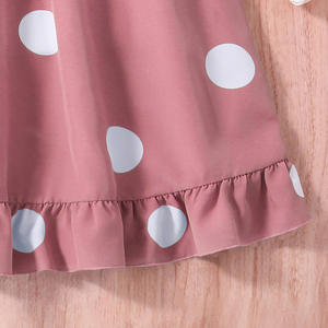 Vestido <span class=keywords><strong>de</strong></span> Princesa <span class=keywords><strong>de</strong></span> Verano <span class=keywords><strong>para</strong></span> Niñas <span class=keywords><strong>Adolescentes</strong></span> y Niñas Grandes <span class=keywords><strong>de</strong></span> 3, 6 y 7 Años con Mangas Cortas, Estampados <span class=keywords><strong>de</strong></span> Lunares y Diseño hasta la Rodilla - Product Image 4