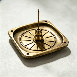 Vintage Brass CNC Machined for Machined <b>Incense</b> Holder Plate Multi-purpose Stick <b>Cone</b> Burner Tray Retro <b>Incense</b> Stand Home - Product Image 3